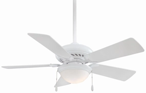Supra Led 44" 44" Ceiling Fan White small electric fans for personal cooling
