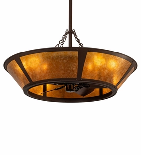 Sutter Eight Light Chandel-Air decorative fandeliers with lights