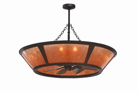 Sutter Eight Light Chandel-Air decorative fandeliers with lights
