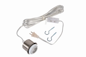 Swag Pendants One Light Pendant Hardware in Brushed Polished Nickel Energy-efficient ceiling fan with remote