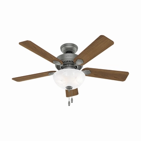 Swanson 44"Ceiling Fan Matte Silver portable small fans for everyday use