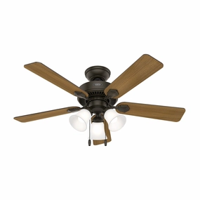 Swanson 44"Ceiling Fan New Bronze best small fans for home and travel