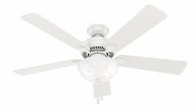 Swanson 52"Ceiling Fan Fresh White energy-efficient medium fans with remote