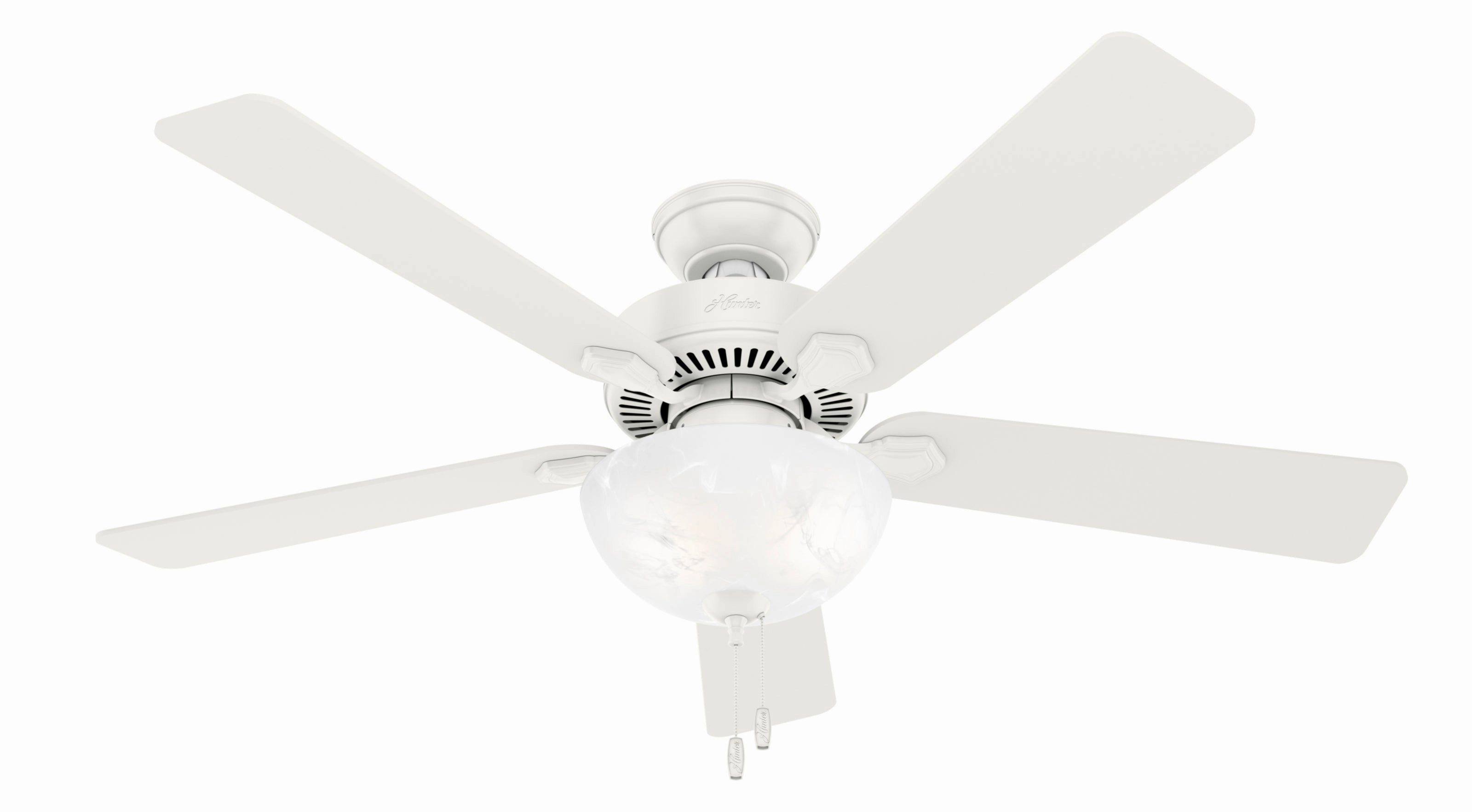Swanson 52"Ceiling Fan Fresh White energy-efficient medium fans with remote