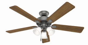 Swanson 52"Ceiling Fan Matte Silver versatile medium fans for any space