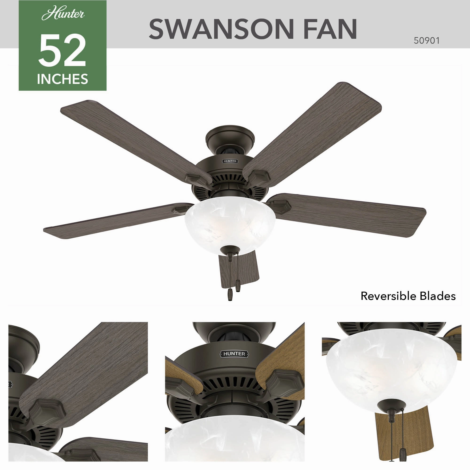 Swanson 52"Ceiling Fan New Bronze