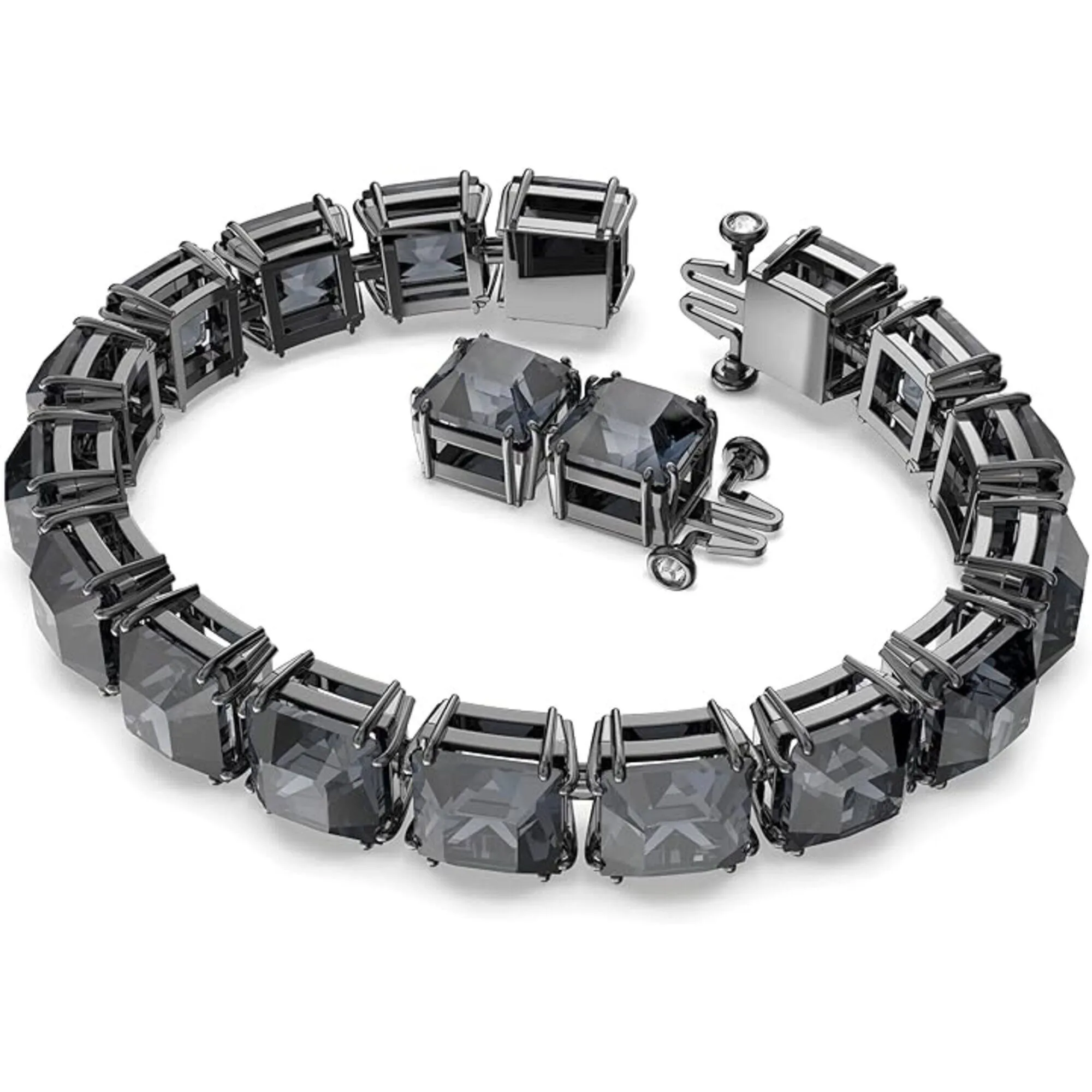 Swarovski Jewelry Swarovski Unisex Bracelet - Millenia Grey Crystals with Ruthenium Plated | 5612682