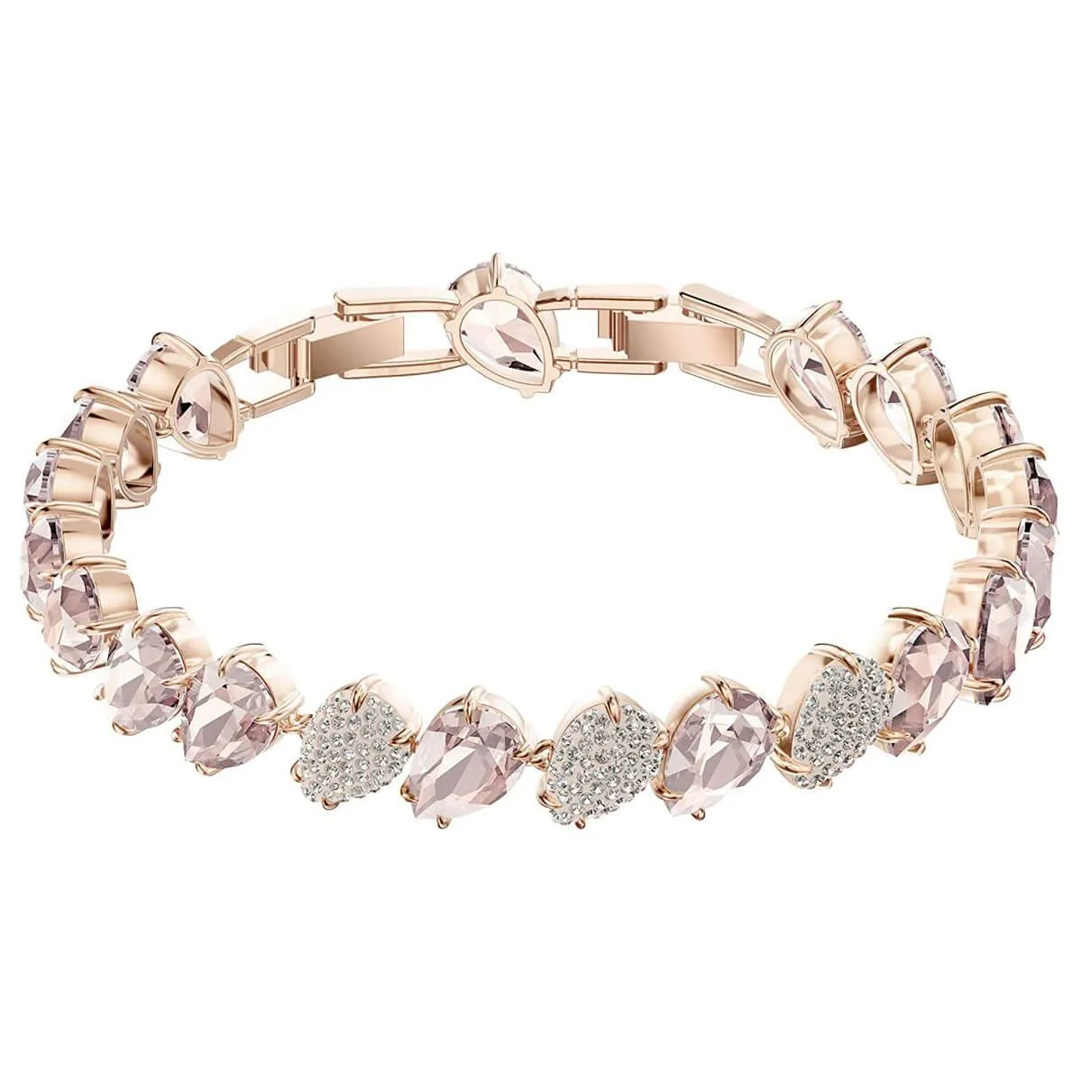 Swarovski Jewelry Swarovski Women's Bangle Bracelet - Pink Crystal Rose Gold Plated | 5451087
