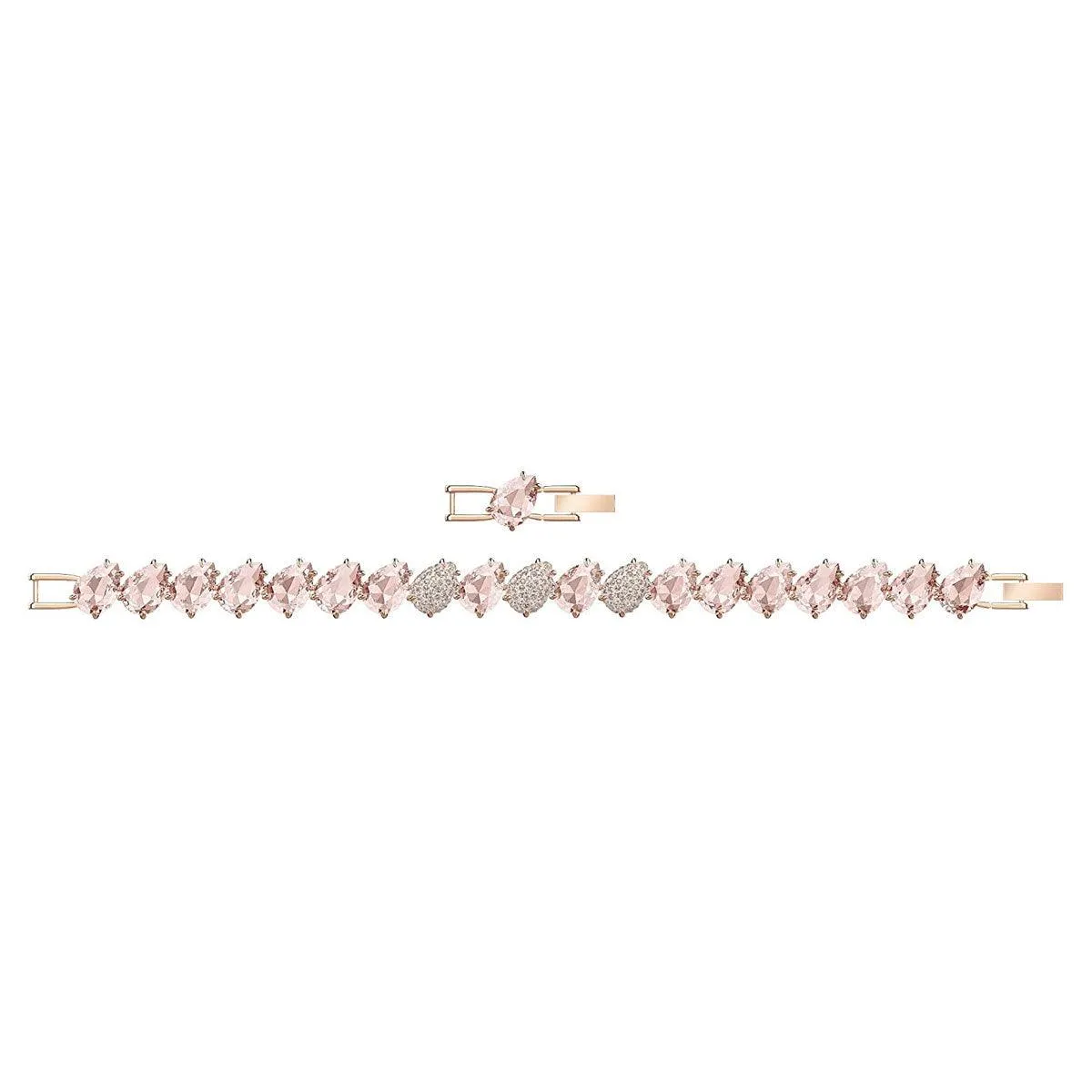 Swarovski Jewelry Swarovski Women's Bangle Bracelet - Pink Crystal Rose Gold Plated | 5451087