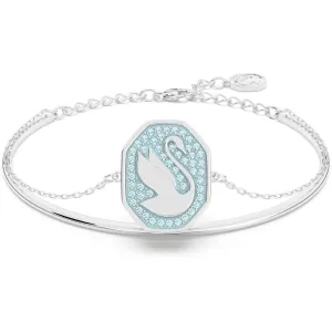Swarovski Jewelry Swarovski Women's Bangle Bracelet - Signum Swan Blue Crystal Rhodium Plated | 5628552