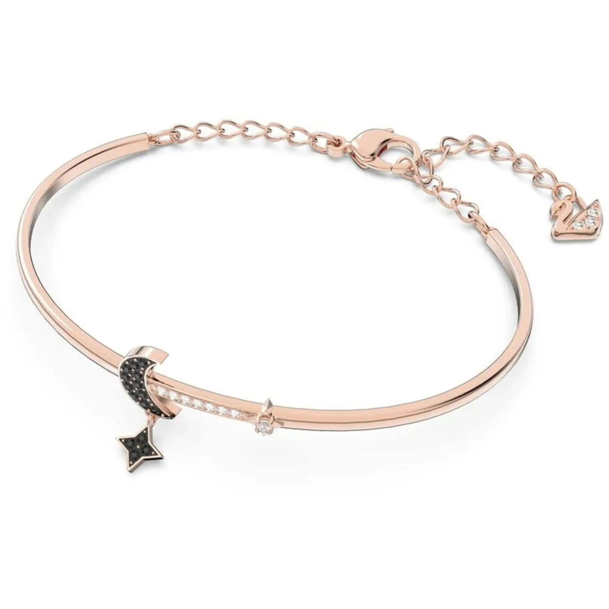 Swarovski Jewelry Swarovski Women's Bangle Bracelet - Swarovski Symbolic Duo Moon Rose Gold | 5429729