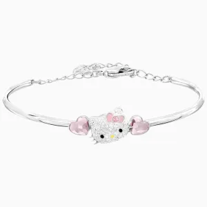Swarovski Jewelry Swarovski Women's Bangle - Hello Kitty Heart Stainless Steel with Hearts | 5197312