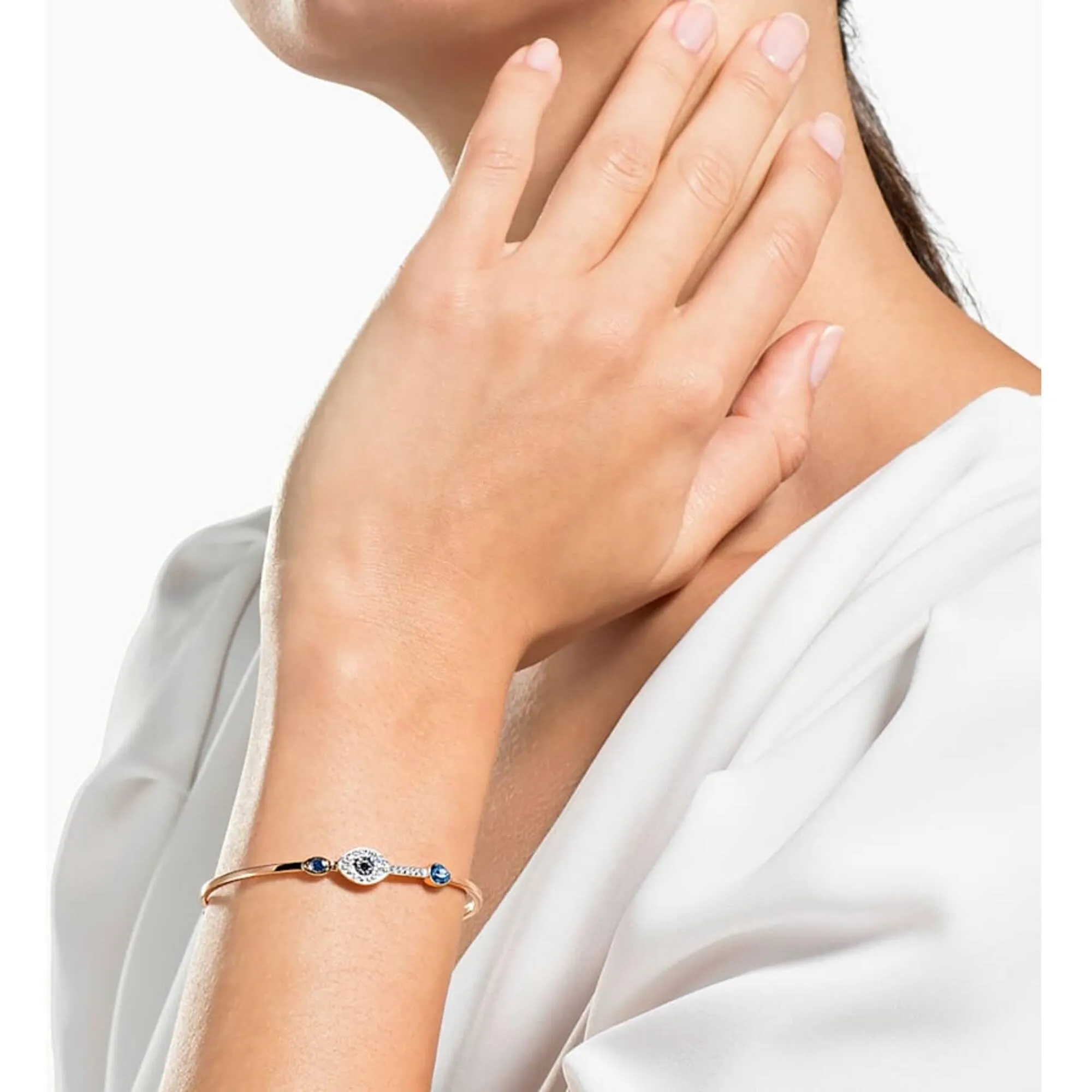 Swarovski Jewelry Swarovski Women's Bangle - Swarovski Symbolic Blue and White Crystals | 5171991
