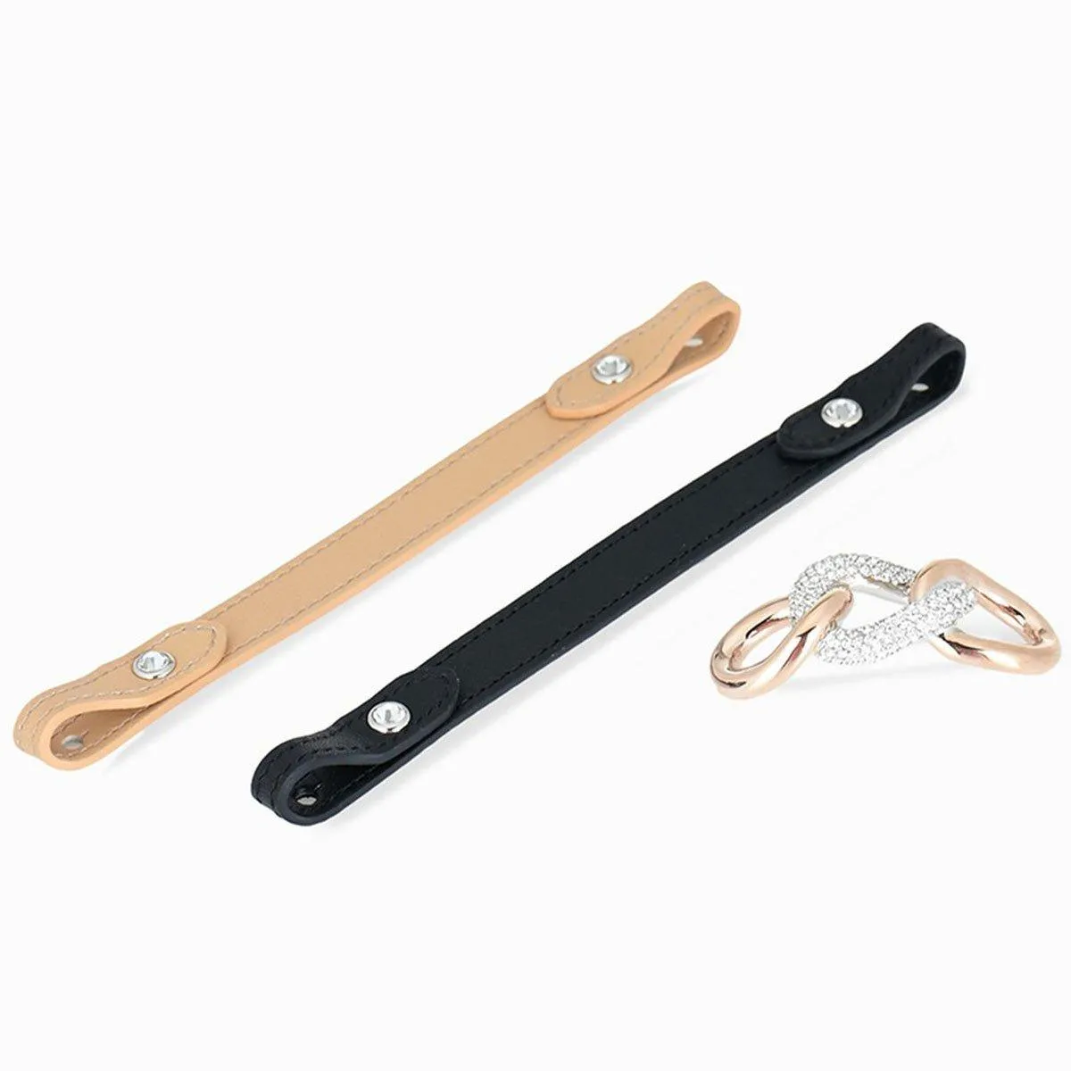 Swarovski Jewelry Swarovski Women's Bracelet - Bound Leather Strap & Sparkling Crystal Pave | 5080041
