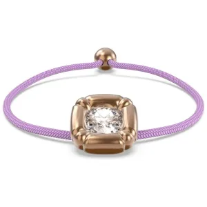 Swarovski Jewelry Swarovski Women's Bracelet - Dulcis Rose Gold, Crystal, Purple Cord | 5617983