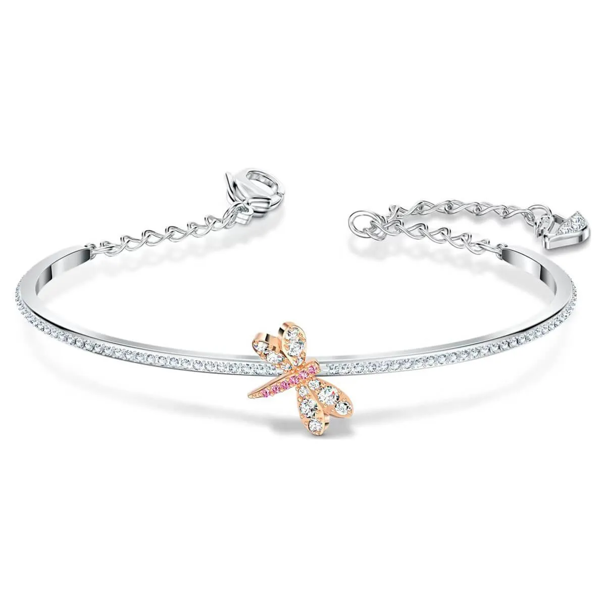 Swarovski Jewelry Swarovski Women's Bracelet - Eternal Flower Rose Gold Plated Dragonfly | 5518138