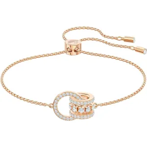 Swarovski Jewelry Swarovski Women's Bracelet - Further Interlocking Loops Rose Gold Tone Metal | 5501092