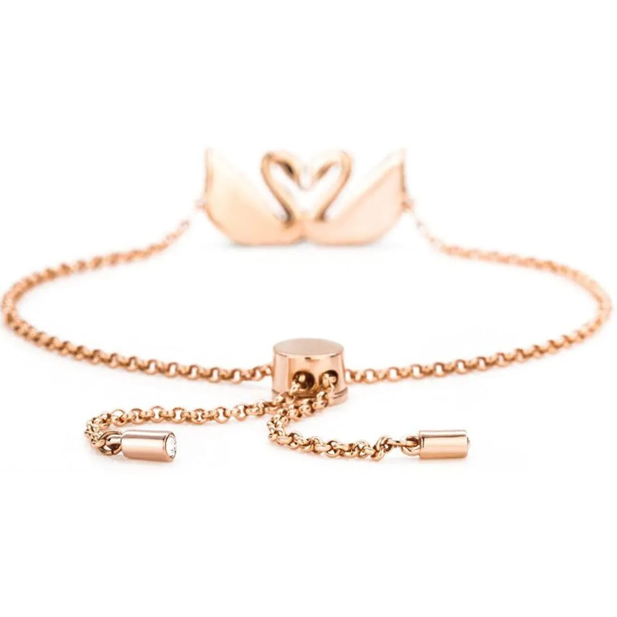 Swarovski Jewelry Swarovski Women's Bracelet - Iconic Swan Rose Gold Plated Adjustable | 5344132