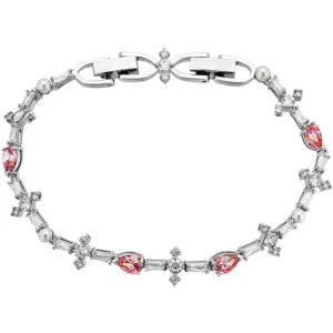 Swarovski Jewelry Swarovski Women's Bracelet - Perfection Pink, White Crystal Rhodium Plated | 5524544
