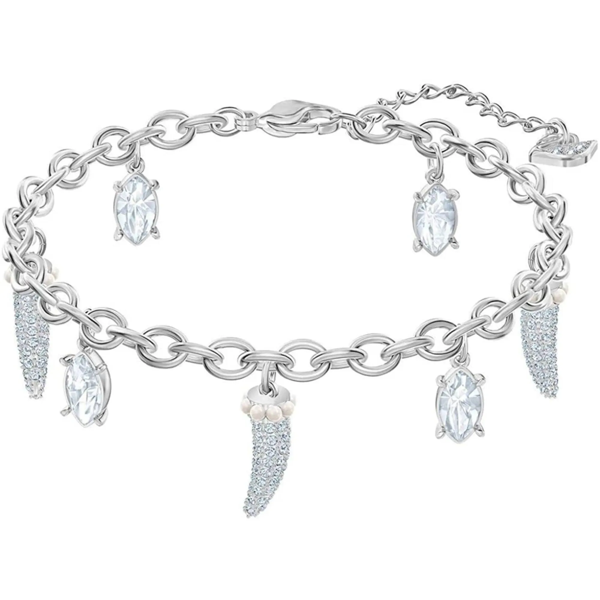 Swarovski Jewelry Swarovski Women's Bracelet - Polar Bestiary Teeth Motifs Rhodium Plated | 5501007