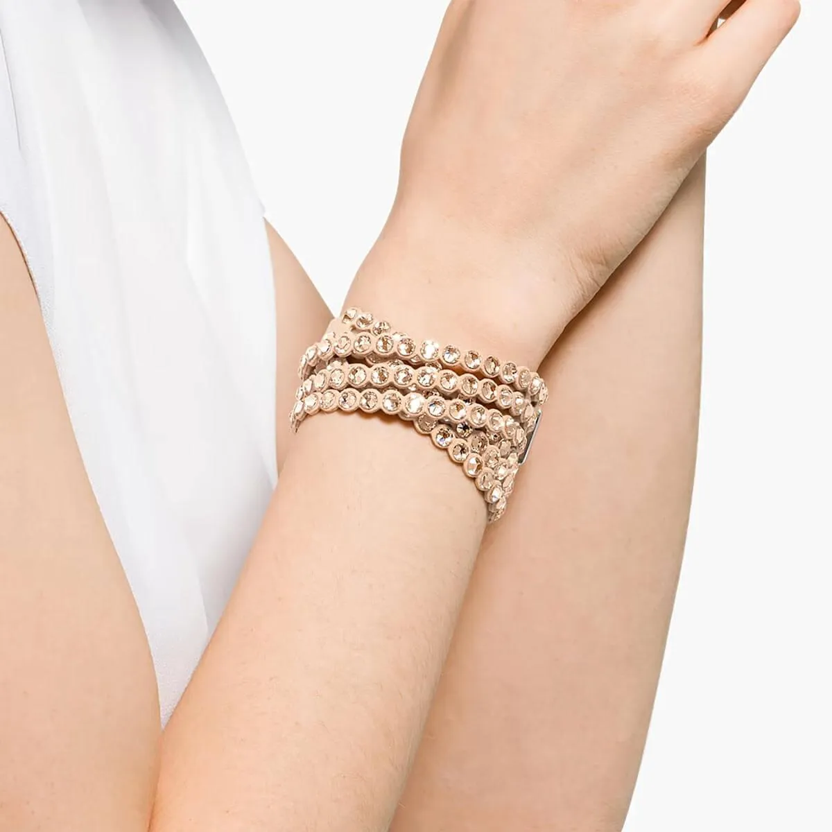 Swarovski Jewelry Swarovski Women's Bracelet - Power Rose Gold Tone Rhodium Plated Crystals | 5523022