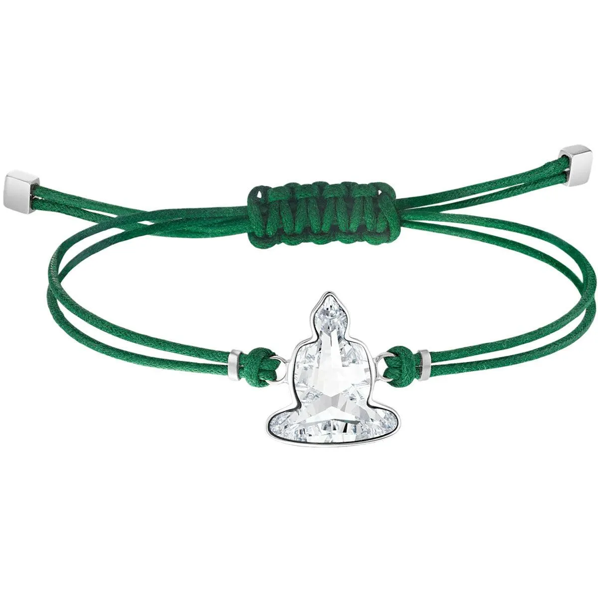Swarovski Jewelry Swarovski Women's Bracelet - Power Stainless Steel Green Rope Buddha | 5523173