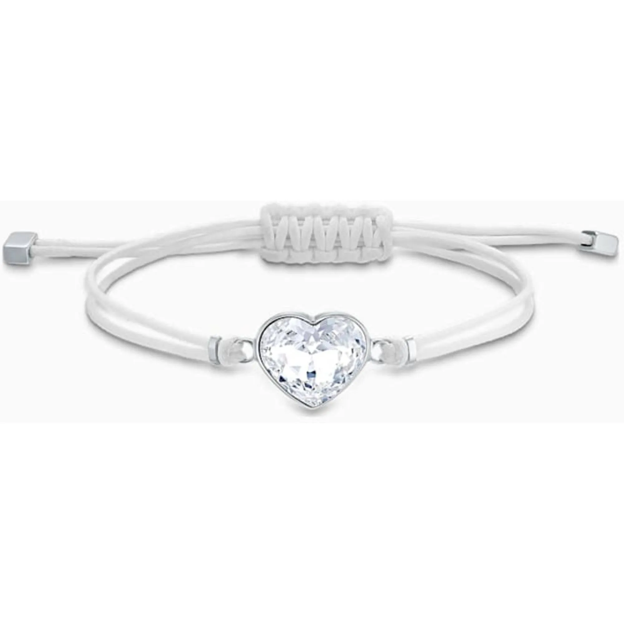 Swarovski Jewelry Swarovski Women's Bracelet - Power White Crystal Heart Shape Cord | 5523696