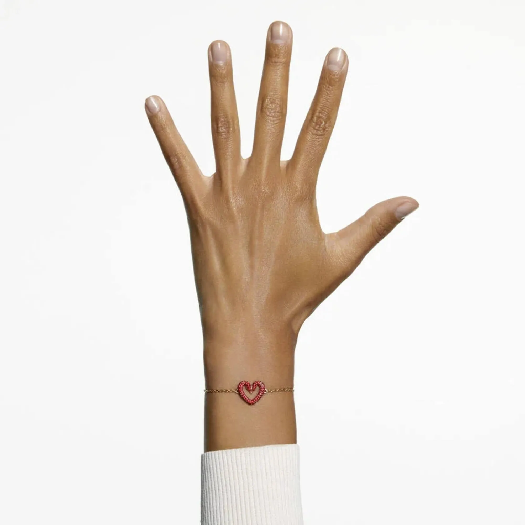 Swarovski Jewelry Swarovski Women's Bracelet - Sablima Red Heart Shape Gold Tone Plated | 5634724