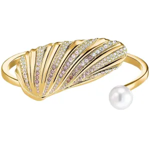Swarovski Jewelry Swarovski Women's Bracelet - Shell Yellow Gold Plated Crystal Pearl | 5520665
