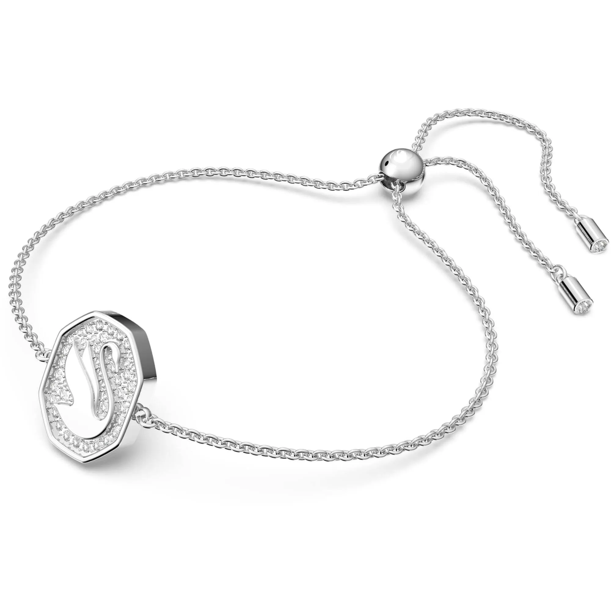 Swarovski Jewelry Swarovski Women's Bracelet - Signum Swan Rhodium Plated White Crystal | 5621099