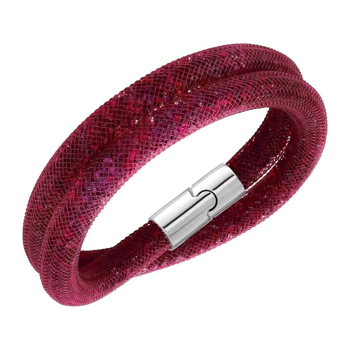 Swarovski Jewelry Swarovski Women's Bracelet - Stardust 15" Inch Ruby Red Crystal Double Wrap | 5139748