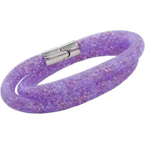 Swarovski Jewelry Swarovski Women's Bracelet - Stardust Elegant Violet Double Wrap Medium | 5120044