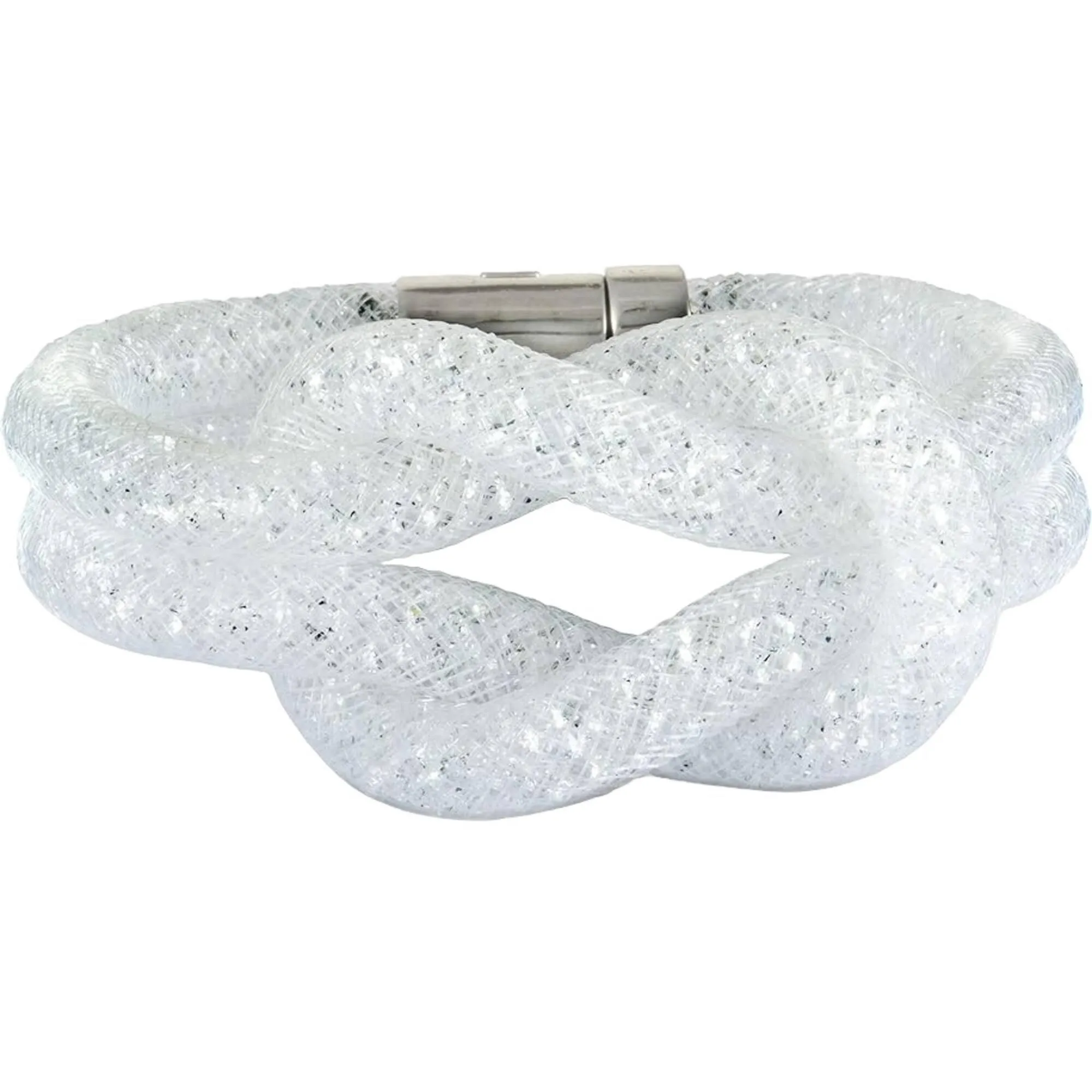 Swarovski Jewelry Swarovski Women's Bracelet - Stardust Fishnet Tube with White Crystal Knot | 5184175