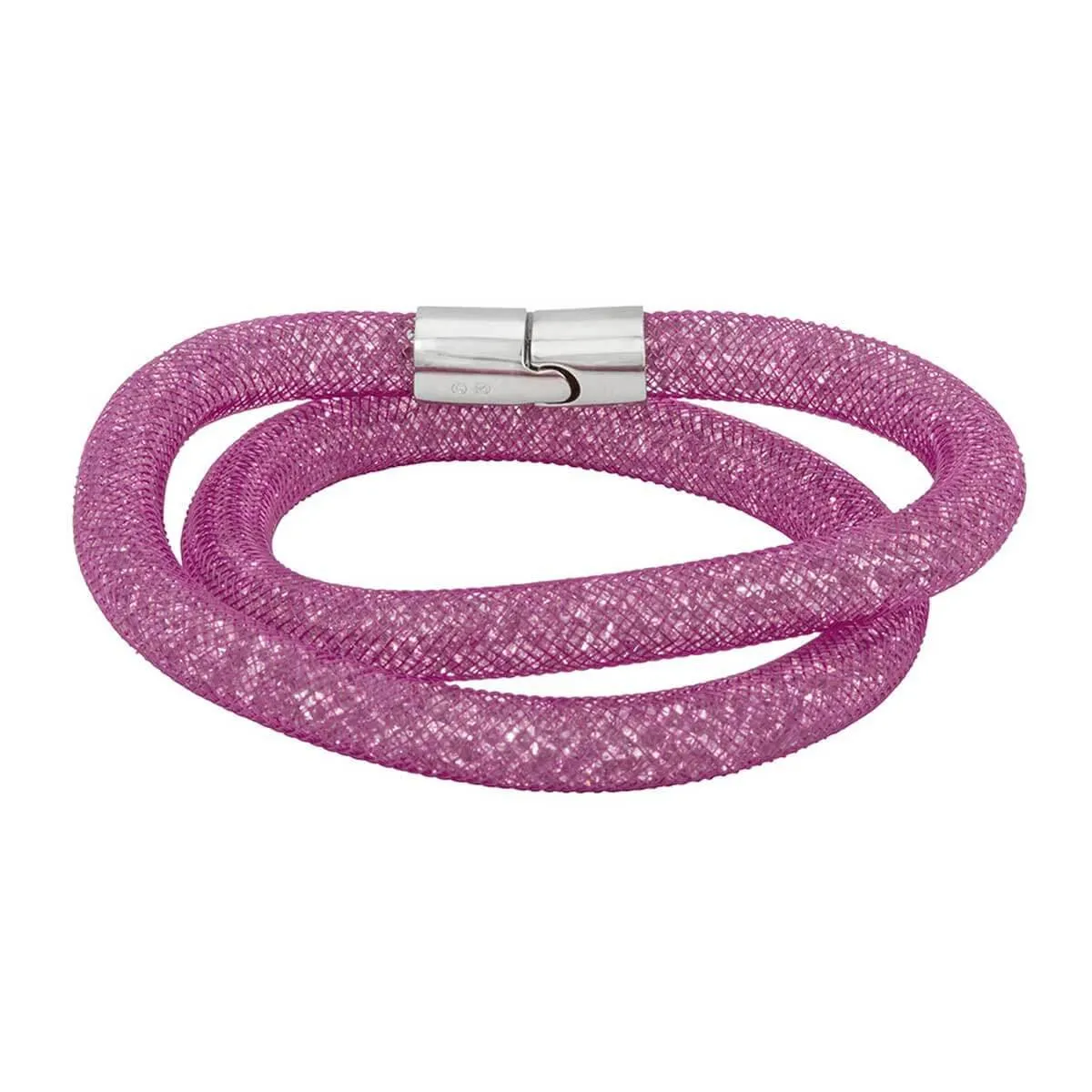 Swarovski Jewelry Swarovski Women's Bracelet - Stardust Small Light Purple Nylon Fishnet Tube | 5186425