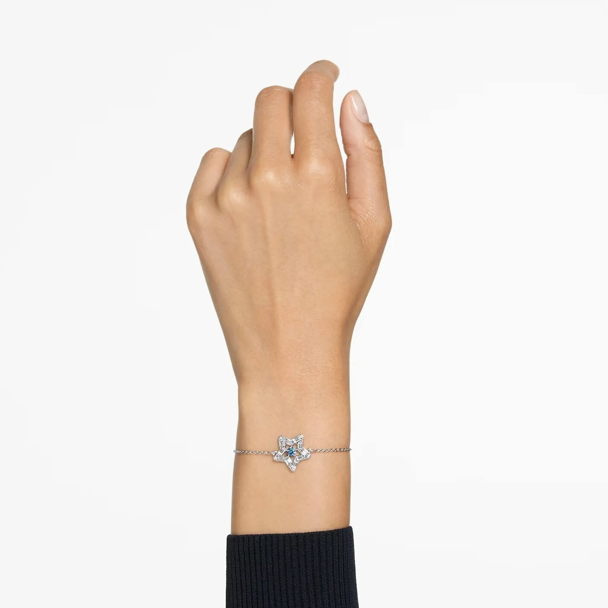 Swarovski Jewelry Swarovski Women's Bracelet - Stella Blue Dancing Stone with Rhodium Plated | 5639187