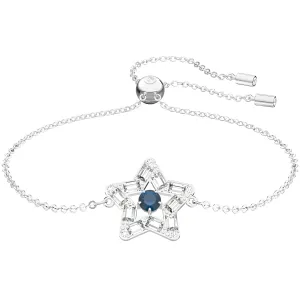 Swarovski Jewelry Swarovski Women's Bracelet - Stella Blue Dancing Stone with Rhodium Plated | 5639187