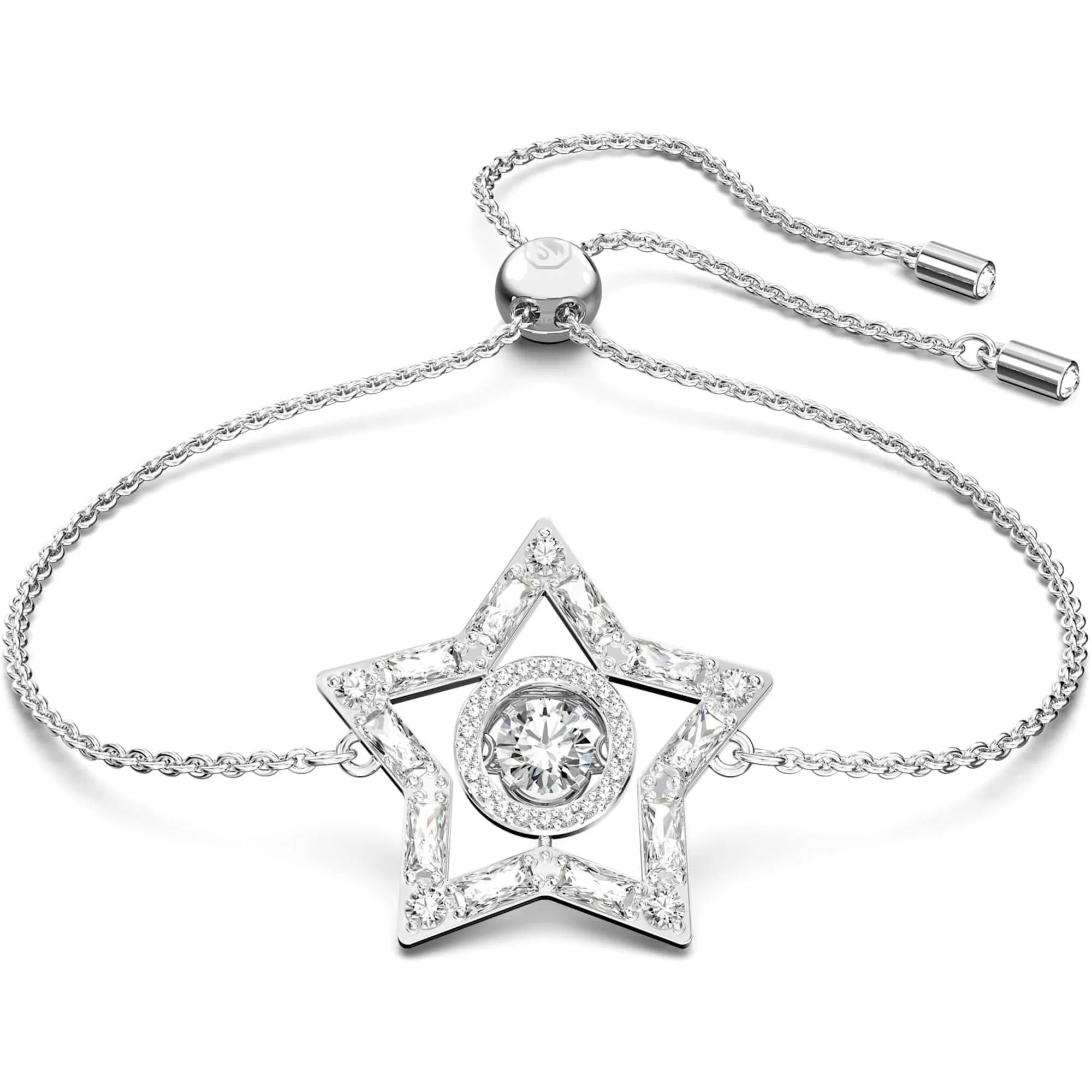 Swarovski Jewelry Swarovski Women's Bracelet - Stella Rhodium Plated White Crystals Star | 5617881