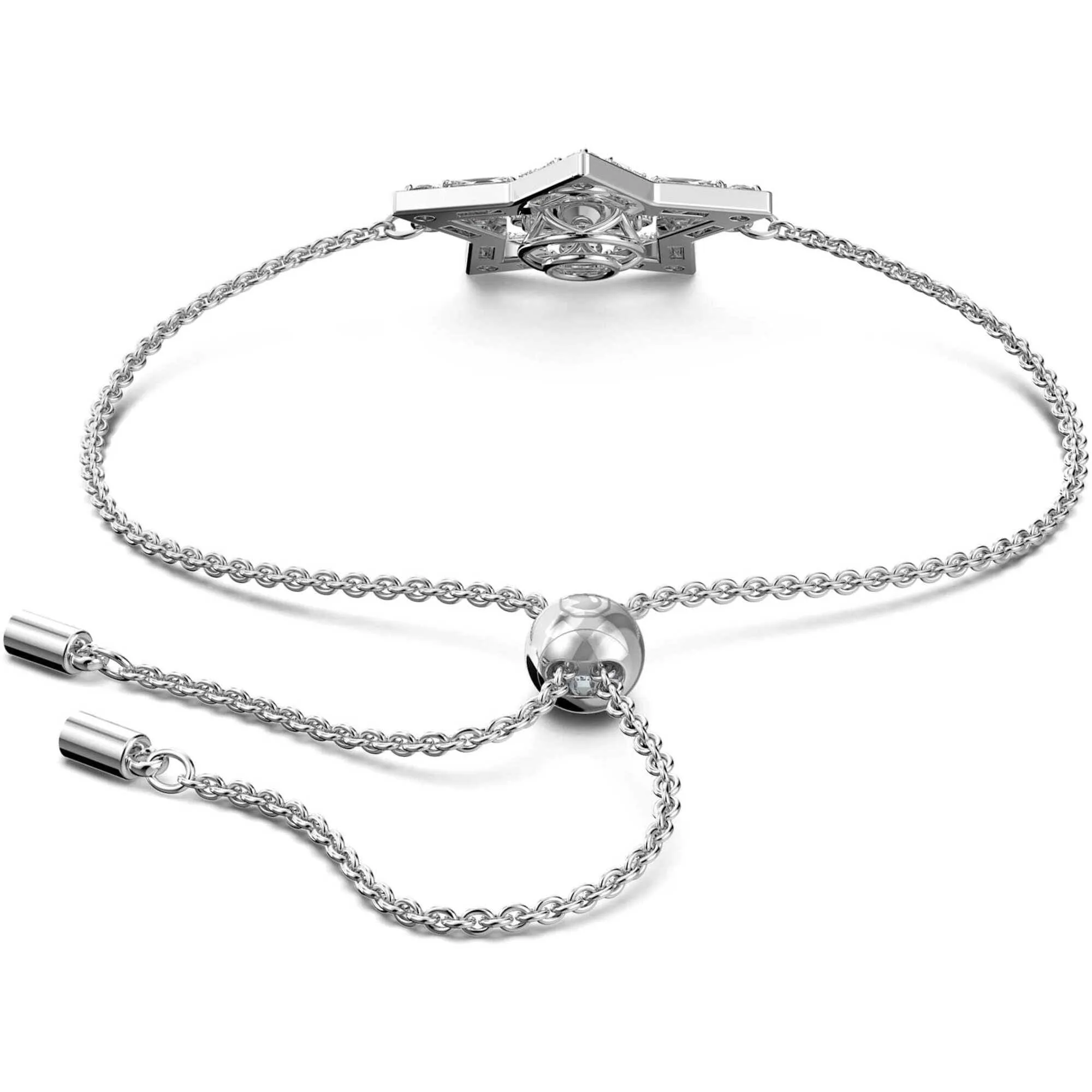 Swarovski Jewelry Swarovski Women's Bracelet - Stella Rhodium Plated White Crystals Star | 5617881