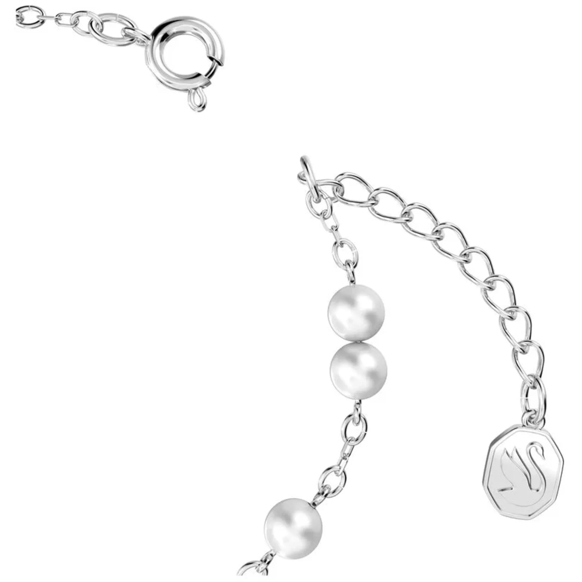 Swarovski Jewelry Swarovski Women's Bracelet - Stella Star White Rhodium Plated Spring Closure | 5645385