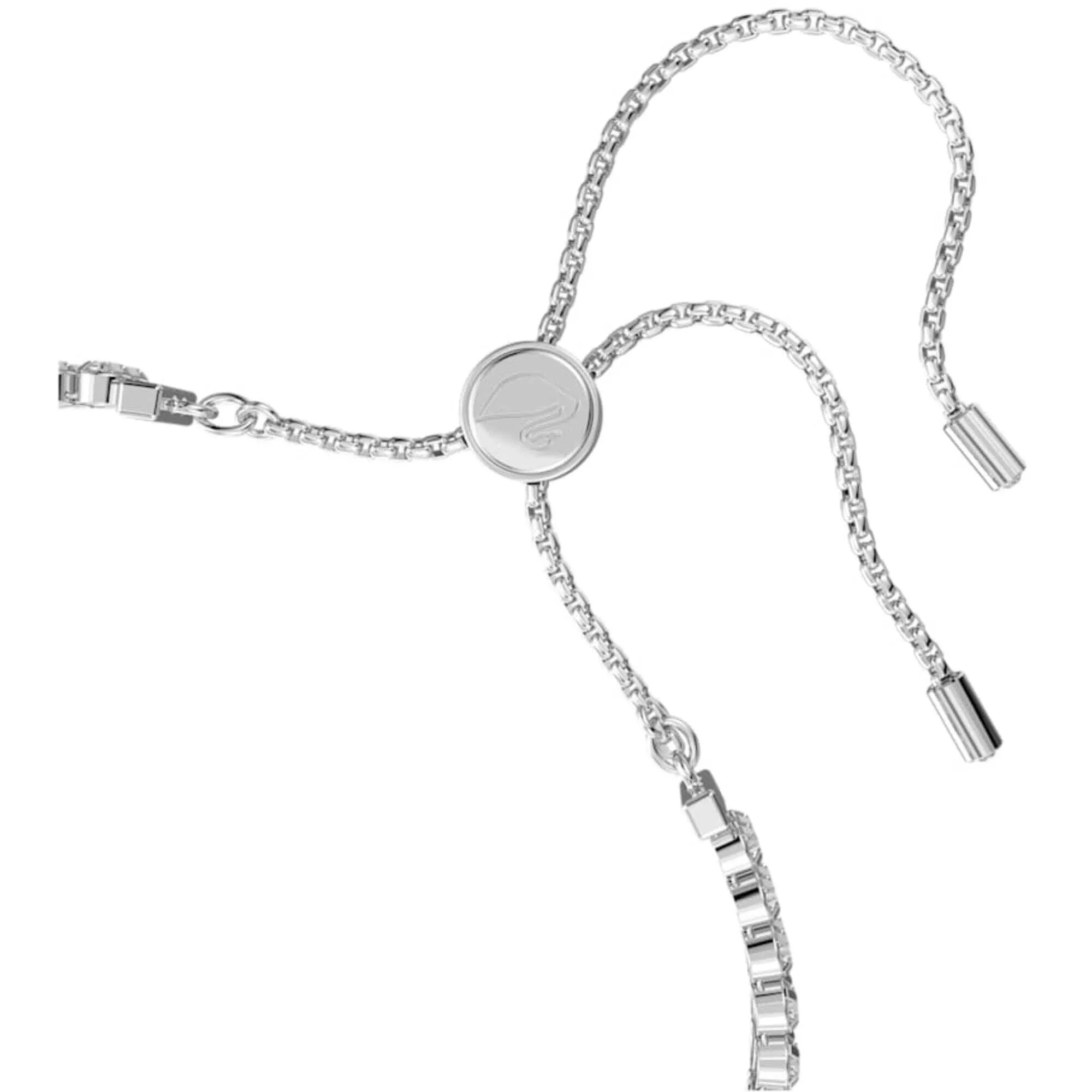 Swarovski Jewelry Swarovski Women's Bracelet - Subtle Crystals Two Strands Rhodium Plated | 5221397
