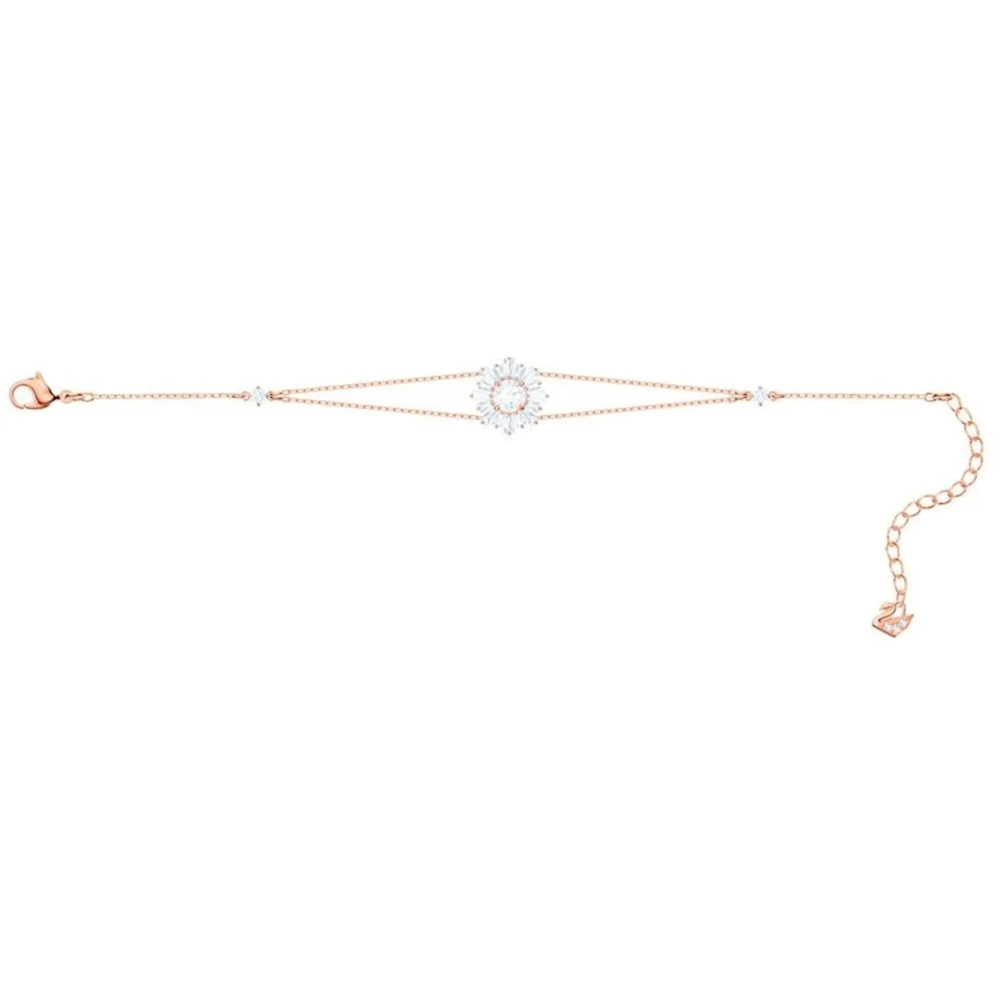 Swarovski Jewelry Swarovski Women's Bracelet - Sunshine White Crystal Motif Rose Gold Plated | 5451357