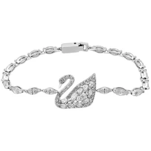 Swarovski Jewelry Swarovski Women's Bracelet - Swan Lake Rhodium Plated Clear Crystal | 5200942