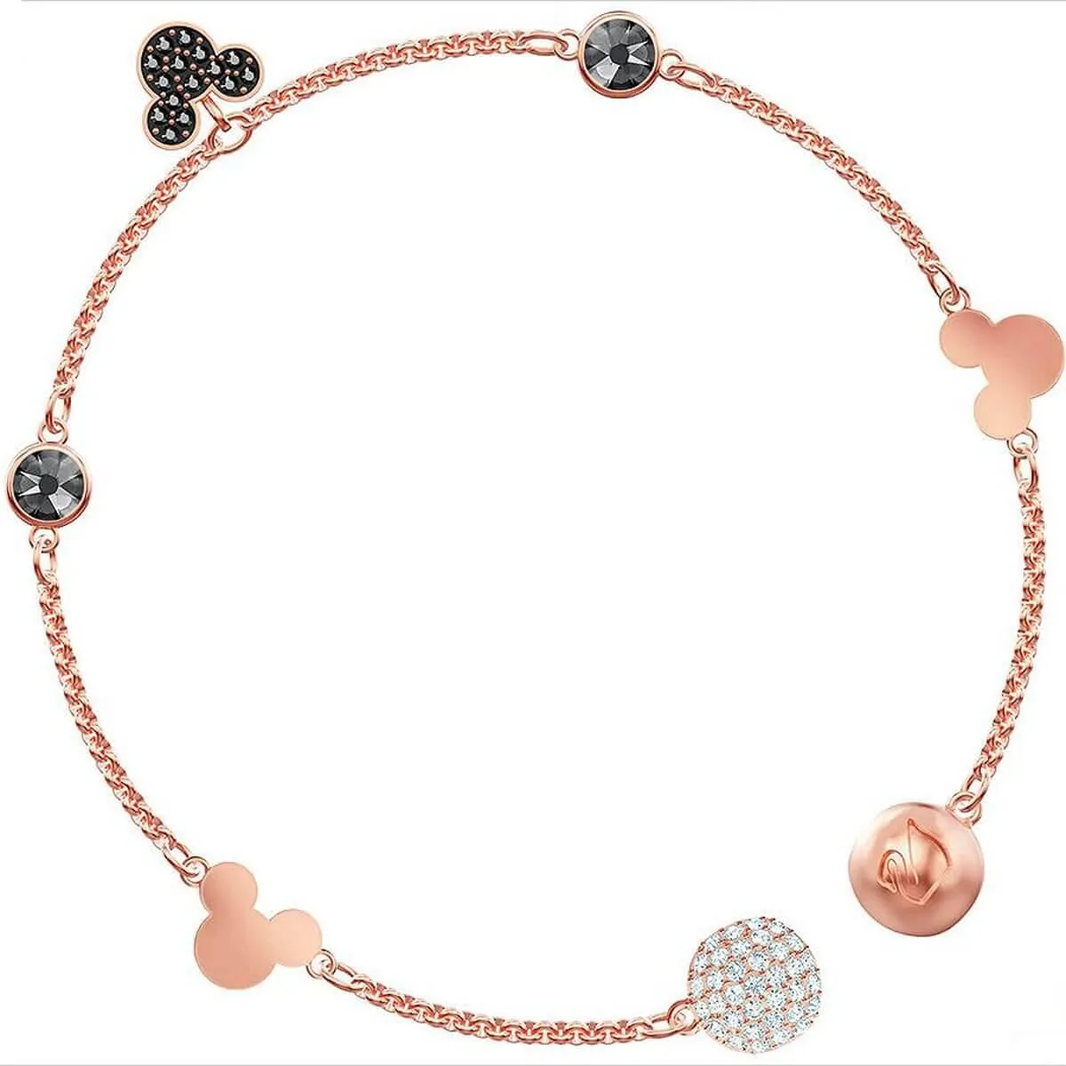 Swarovski Jewelry Swarovski Women's Bracelet - Swarovski Remix Rose Gold Tone Mickey Strand | 5470623
