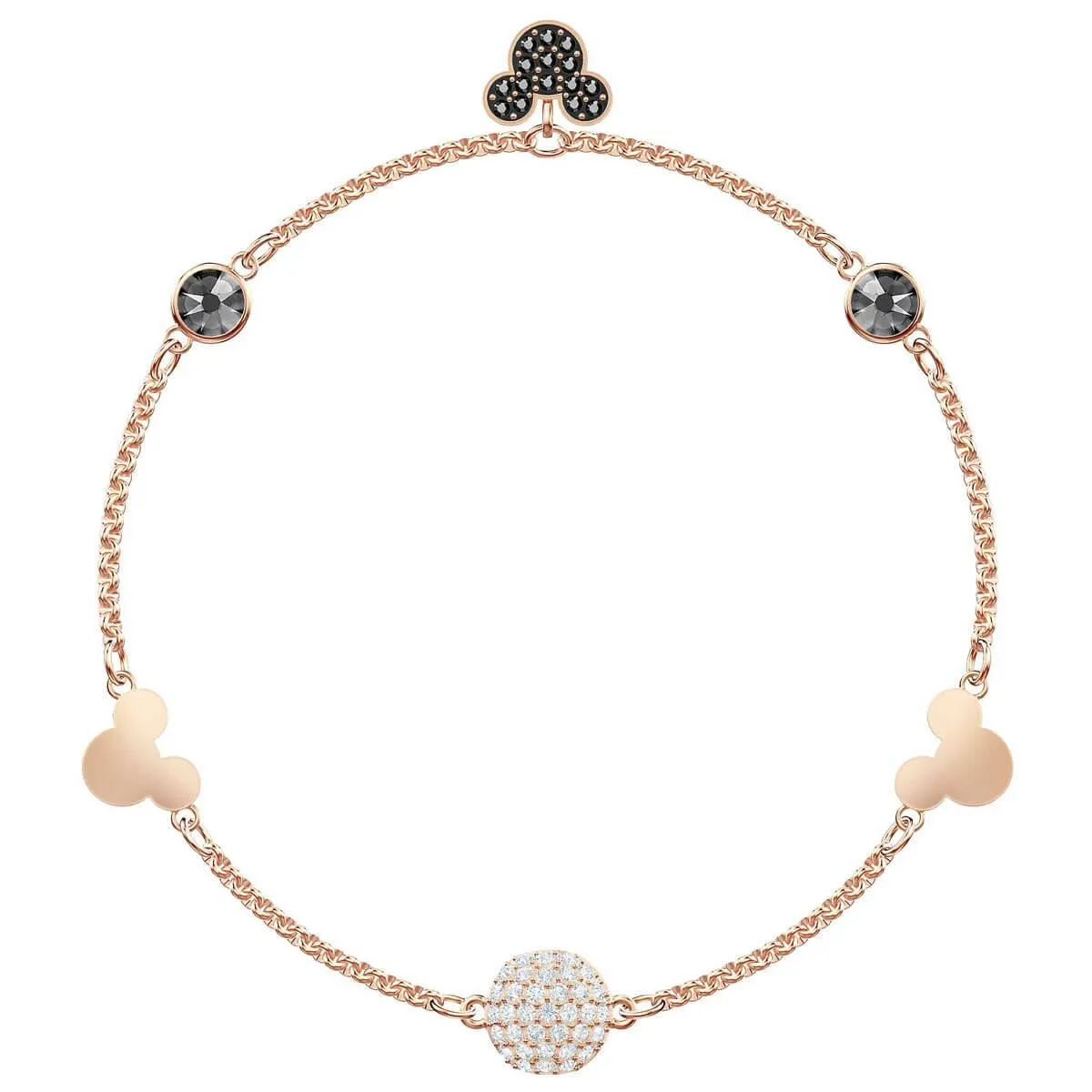 Swarovski Jewelry Swarovski Women's Bracelet - Swarovski Remix Rose Gold Tone Mickey Strand | 5470623