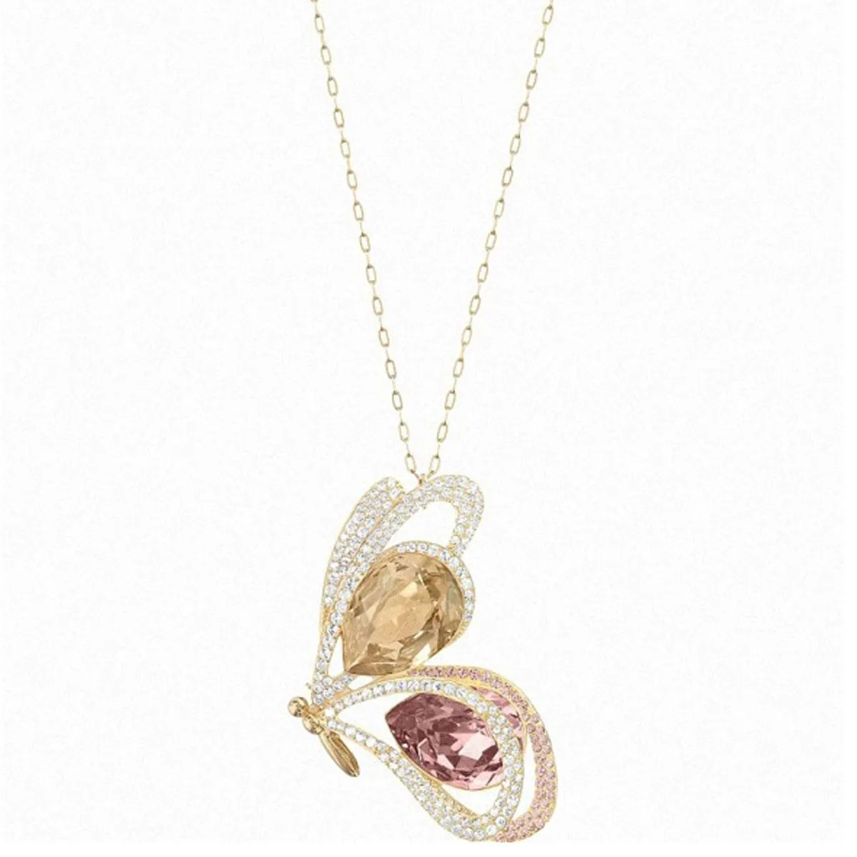 Swarovski Jewelry Swarovski Women's Brooch Pendant - Chelly Light Multi-Colored Butterfly | 5136436