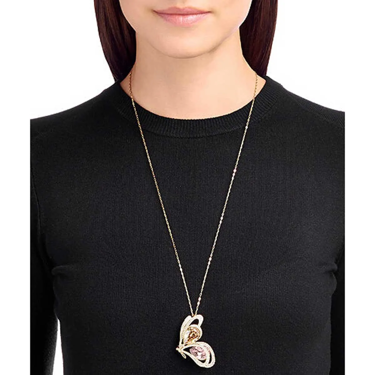 Swarovski Jewelry Swarovski Women's Brooch Pendant - Chelly Light Multi-Colored Butterfly | 5136436