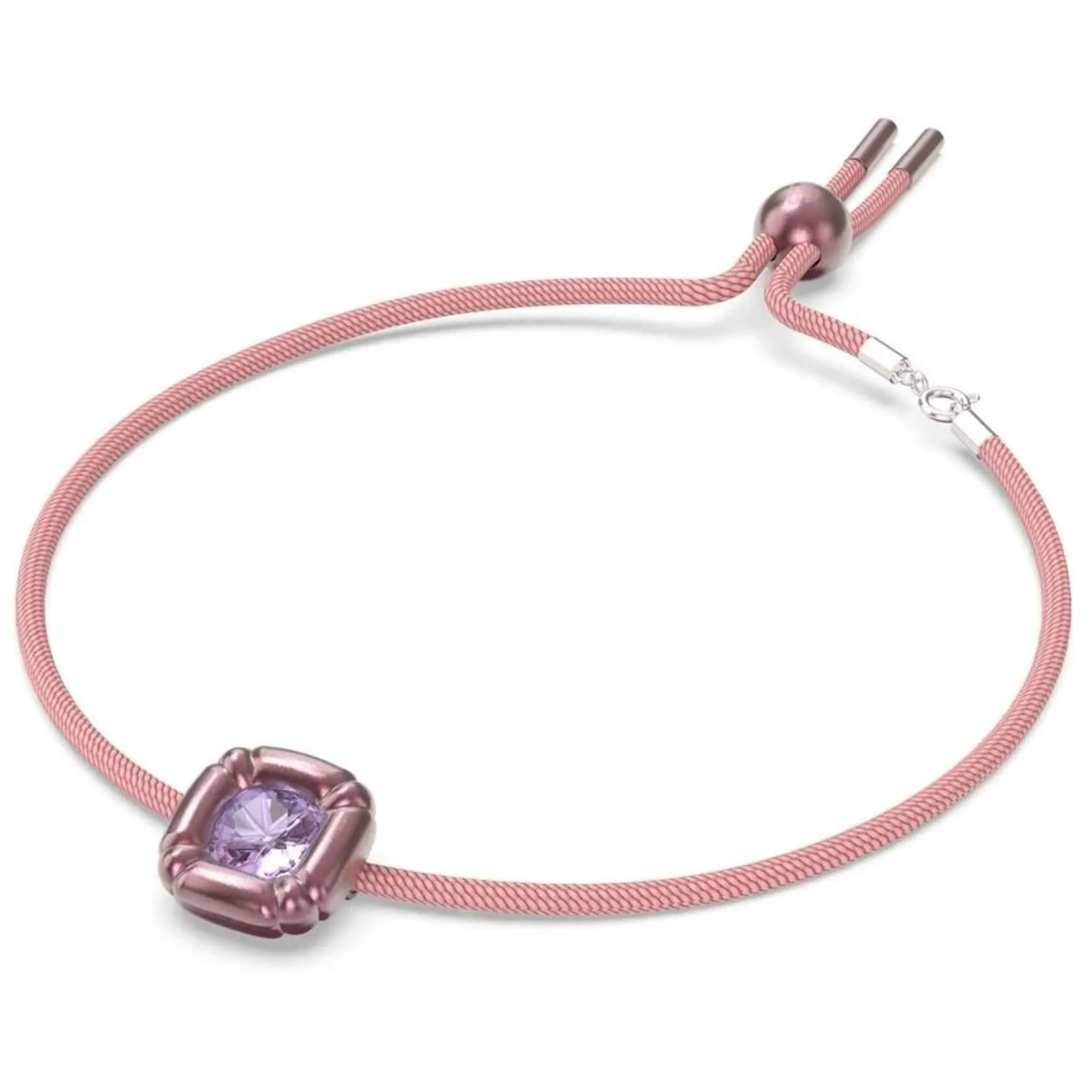 Swarovski Jewelry Swarovski Women's Choker Necklace - Dulcis Pink Cord Purple Crystal | 5626400