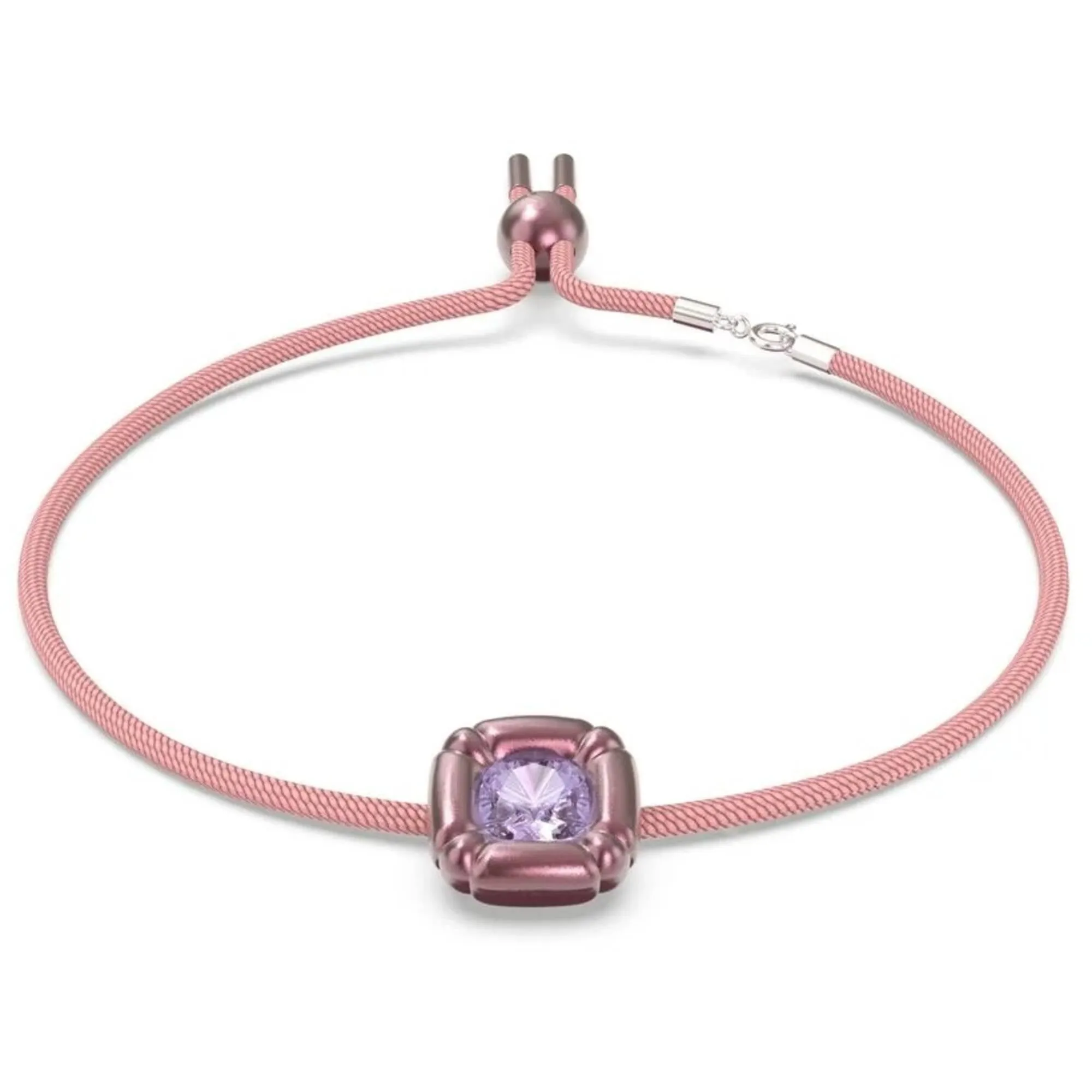 Swarovski Jewelry Swarovski Women's Choker Necklace - Dulcis Pink Cord Purple Crystal | 5626400