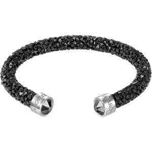 Swarovski Jewelry Swarovski Women's Cuff Bangel - Crystaldust Rhodium Plated Crystal Black | 5250073