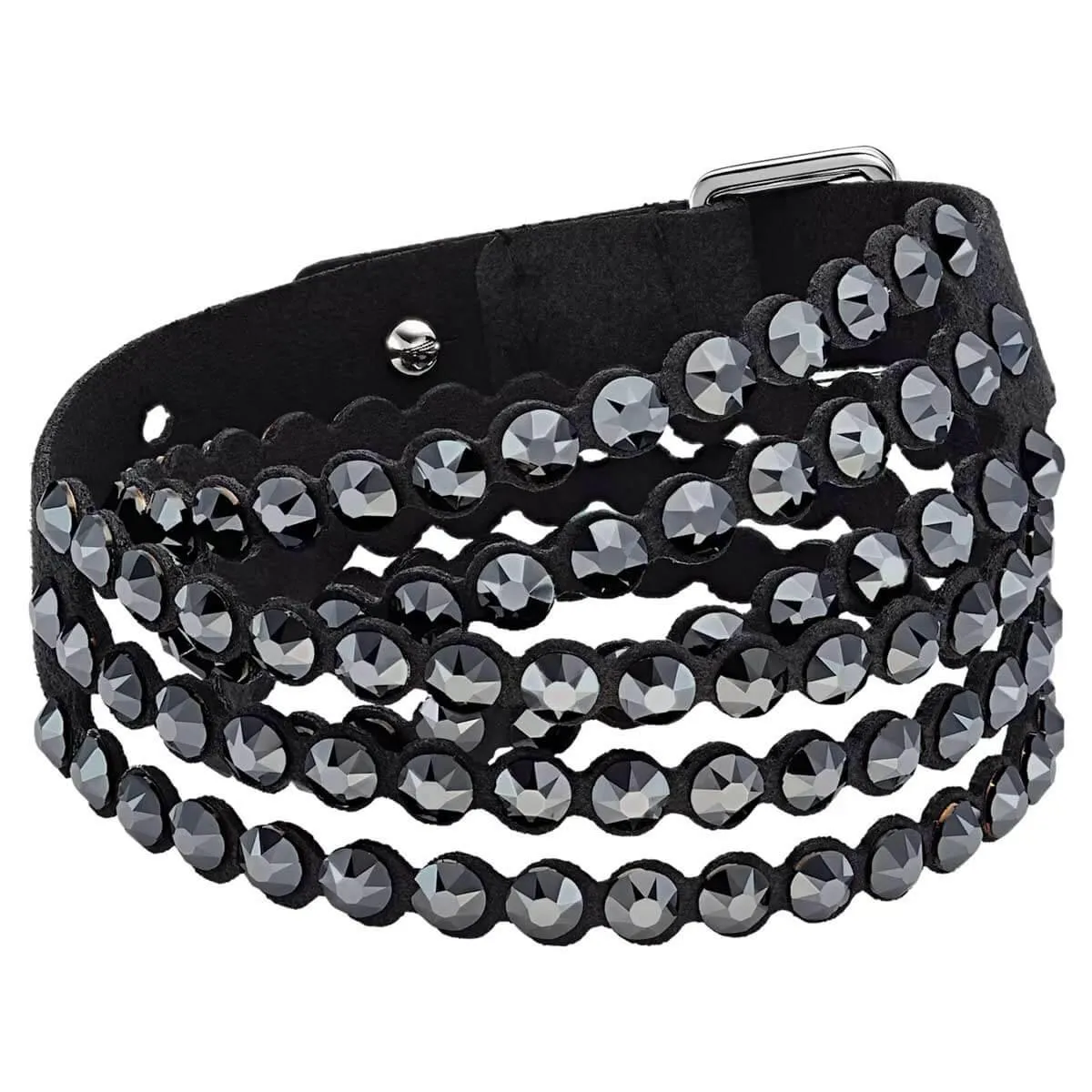 Swarovski Jewelry Swarovski Women's Double-Wrap Bracelet - Power Black Rhodium Plated Crystals | 5512512